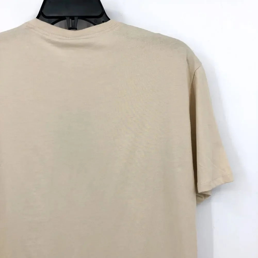 EVERLANE Uniform Men's Organic Cotton Pocket Tee Medium Tan Plain Khaki NWT - Picture 9 of 13